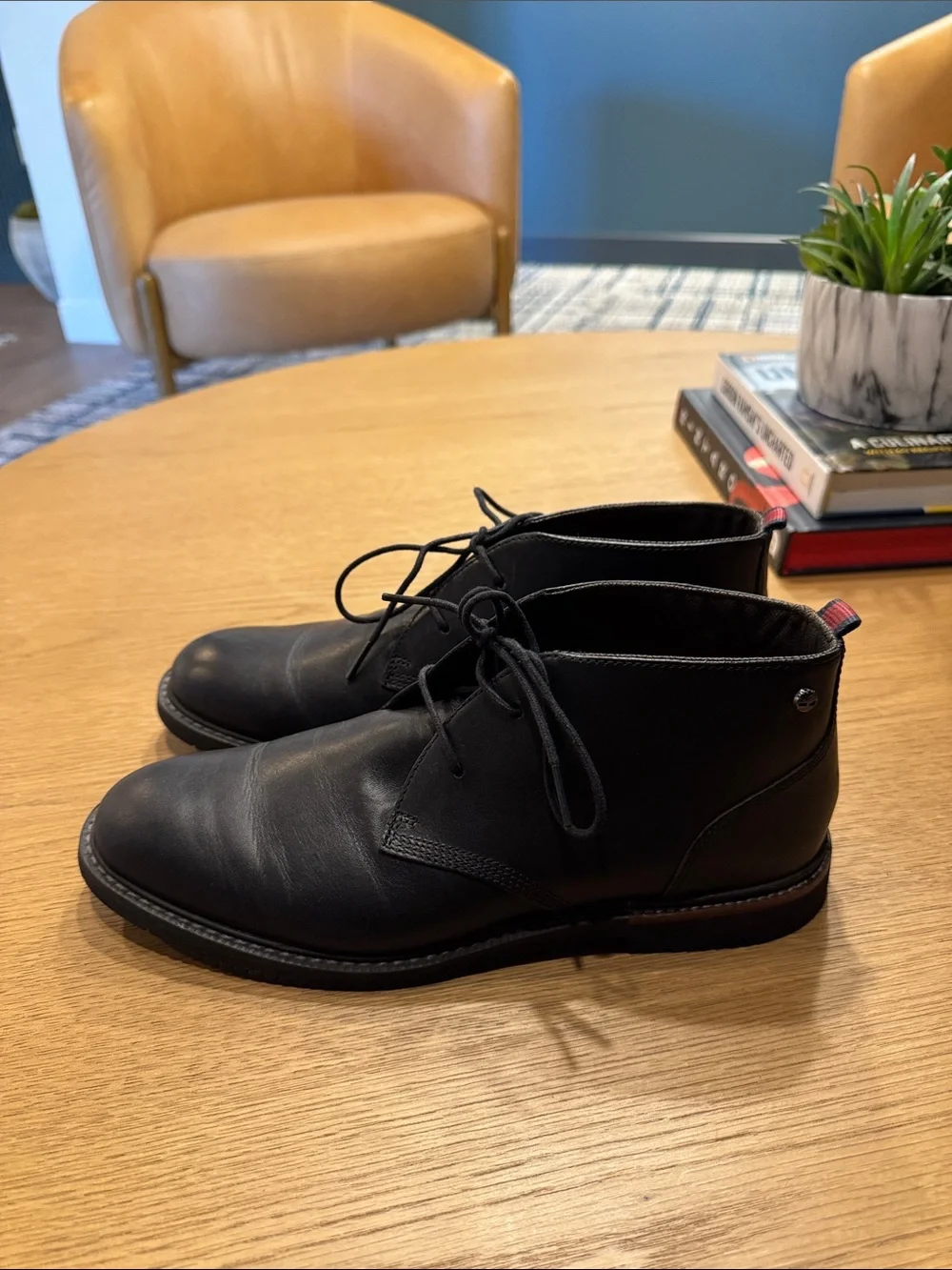 Timberland Black Leather Chukka Boots